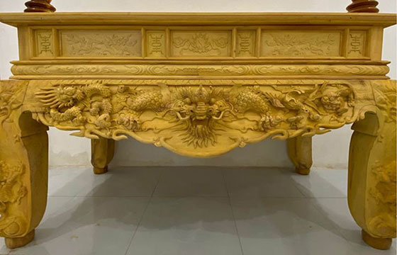 Sập thờ gỗ Mít