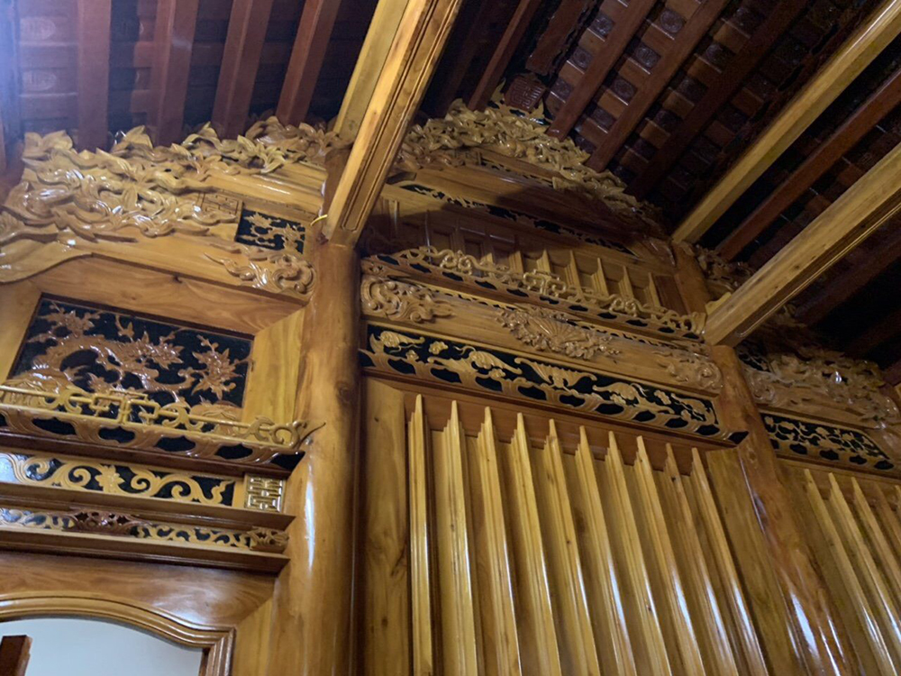 Nhà gỗ 3 gian gỗ xoan ta tại Bắc Ninh