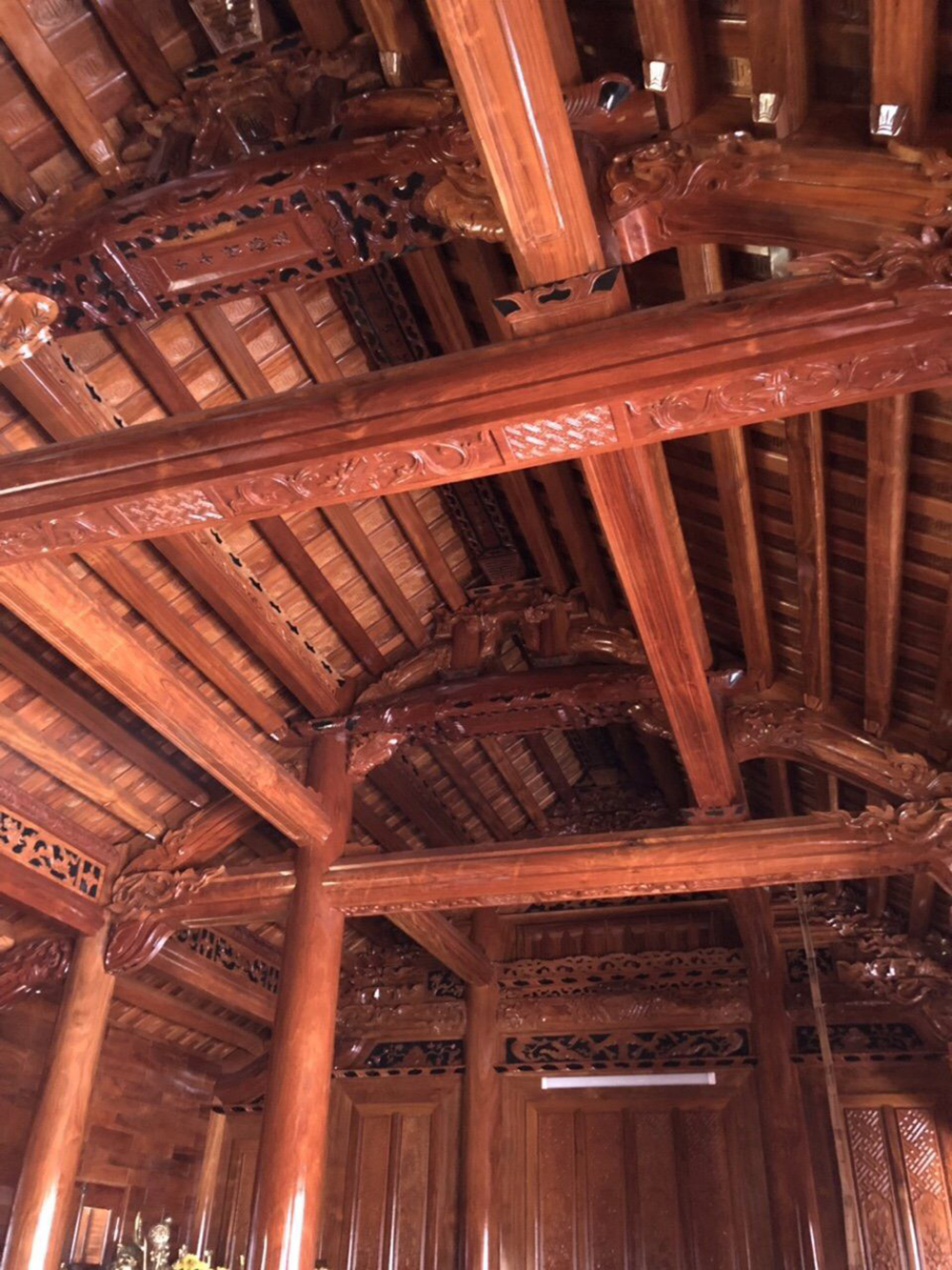 Nhà gỗ 3 gian gỗ xoan ta tại Bắc Ninh