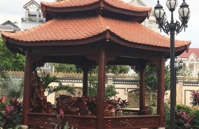 Thi công nhà chòi gỗ lục giác tại Hoà Bình